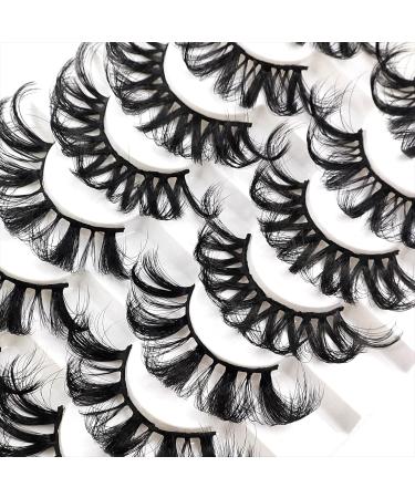 25mm 3D Fluffy Mink Lashes - 8 Pairs of Dramatic Faux Mink Eyelashes for Big Eye Makeup | Heracks - Buy Online on GoSupps.com