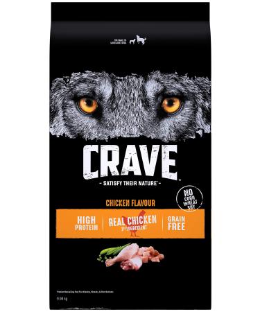 CRAVE Adult Dry Dog Food Chicken Flavour 9.98kg Bag Chicken 9.98 kg (Pack of 1) Dog Food