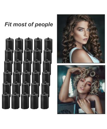 Satin Rollers for Black Hair - 18 Pack 1.42 Inch Sponge Foam Silk Covered Hair Rollers for Styling and Hairdressing - Buy Online on GoSupps.com