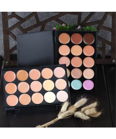 FantasyDay Pro 15 Colors Concealer Camouflage Palette Contouring Kit 2 - Professional and Daily Use - Buy Online on GoSupps.com