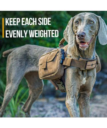 OneTigris Dog Backpack for M/L Size Dogs - Durable Camping & Hiking Tear-Resistant Backpack in Brown - Perfect for Outdoor Adventures - Buy Online on GoSupps.com