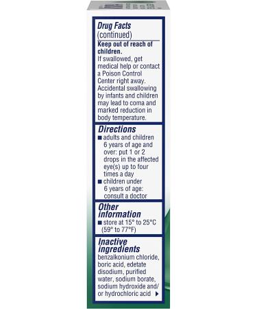 Visine-A Antihistamine Red Eyes Multi-Action Allergy Relief Eye Drops 0.5 fl. oz (Pack of 2) - Buy Online on GoSupps.com