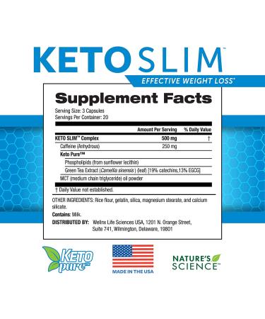 Nature's Science Keto Slim 60ct - Natural Weight Loss Support - Buy Online on GoSupps.com