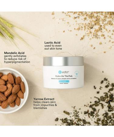 10% Hydro-Glo Daily Peel Pads with Lactic Acid, Mandelic Acid, Glutathione, Kojic Acid, Licorice & Fruit Extracts - Buy Online on GoSupps.com
