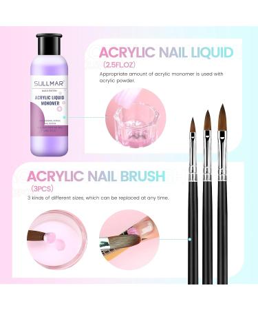 Acrylic Nail Kit for Beginners - 8 Colors Acrylic Powder & Liquid Complete Nail Tools Set - Professional Quality Nail Kits - Buy Online on GoSupps.com