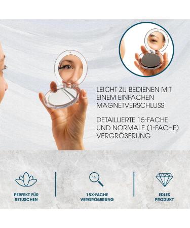 REMOS Folding Pocket Mirror 7x Magnification - Travel Essential | Buy Black Now - Buy Online on GoSupps.com