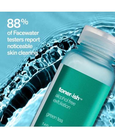 Facewater Toner-ish Exfoliation Green Tea Exfoliating Alcohol Free Toner Exfoliating Green Tea - Buy Online on GoSupps.com
