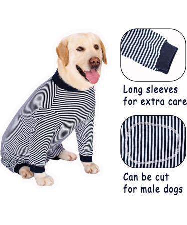 Buy Axcimond Dog Body with Legs - Post-Surgery Full Body Suit for Large & Medium Dogs | Zippered Protection | 5XL Navy Blue - Buy Online on GoSupps.com