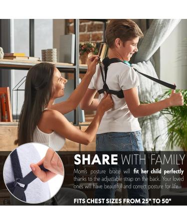 Back Brace Posture Corrector for Men & Women - Elastic Upper & Lower Back Support - Buy Online on GoSupps.com