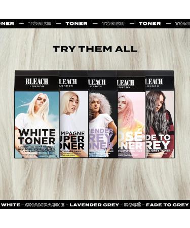 BLEACH LONDON Lavender Grey Kit - Vegan Cruelty-Free Hair Color for Blonde & Post-Bleached Hair - Buy Online on GoSupps.com