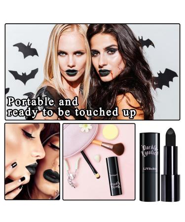 Black Matte Lipstick - Highly Pigmented Non-Stick Cup Gloss for Halloween & Cosplay | Moisturizing Waterproof Eye Black Stick for Sports - Buy Online on GoSupps.com