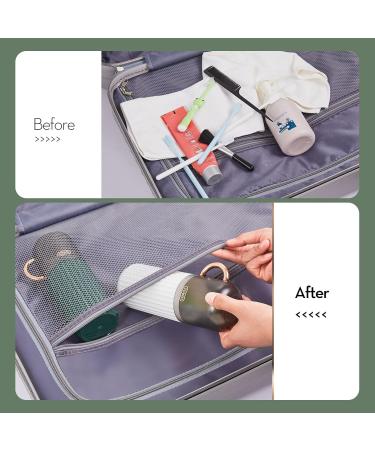 Elivida Travel Toothbrush Case & Holder - Portable 2-Piece Set for Camping Travel Home School | White & Green - Buy Online on GoSupps.com