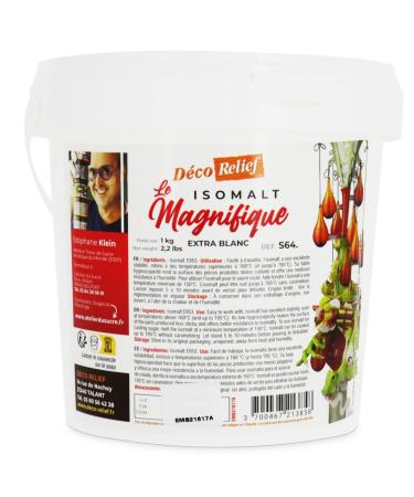 D co Relief - Isomalt E953 Powder 1 kg - For Working with Pulled Blown Poured Sugar - Professional Isomalt - Transparent