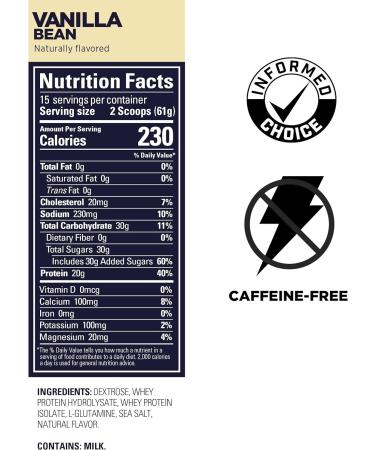 GU Roctane Protein Recovery Drink Mix - Vanilla Bean 915g | Boost Recovery & Energy - International Shipping - Buy Online on GoSupps.com