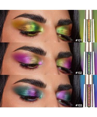 Anglicolor Chameleon Eyeshadow Liquid Makeup - Metallic, Long-lasting, Holographic Glitter - 3 Colors - Multichrome Eyeshadows - Buy Online on GoSupps.com