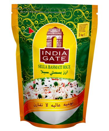 Indiagate Basmati Rice, Parboiled 1000 g