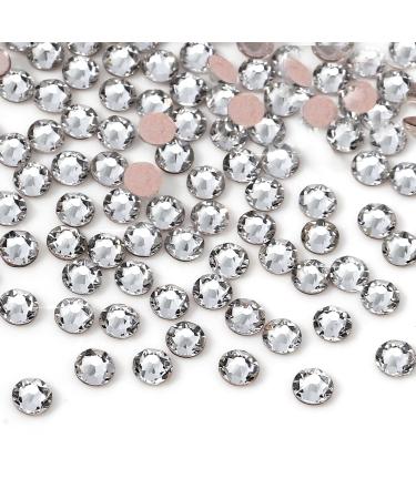 FEIlei Flatback Glass Nails Rhinestones Nail Art Decoration Gems Manicure Accessories