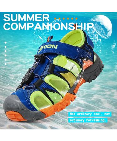 VITIKE Children's Sandals - Breathable & Quick-Drying Trekking Sandals for Boys & Girls - Size 33 EU - Blue - Buy Online on GoSupps.com