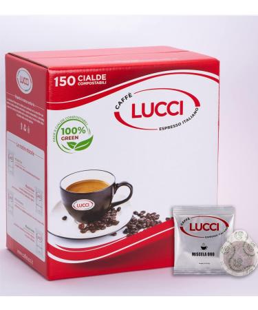 Caff Lucci 150 paper pods 44 mm Gold mix - Buy Online on GoSupps.com
