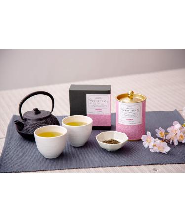 Sakura Green Tea (30 Tea Bags) - Cherry Blossom Tea by CHILL TEA Tokyo - Plastic-Free Plant-Based Tea Bag - Fruity Floral Flavour - Buy Online on GoSupps.com