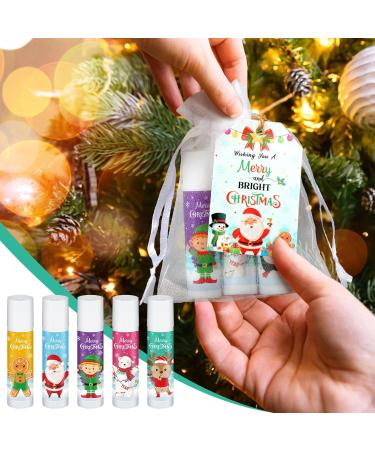 Siifert 100 Pack Christmas Lip Balm Bulk Party Favors Holiday Stocking Stuffers for Women Men Small Employee Appreciation Gifts Winter Moisturizing Lip Care Set for Coworkers Staff Thank You Gifts - Buy Online on GoSupps.com