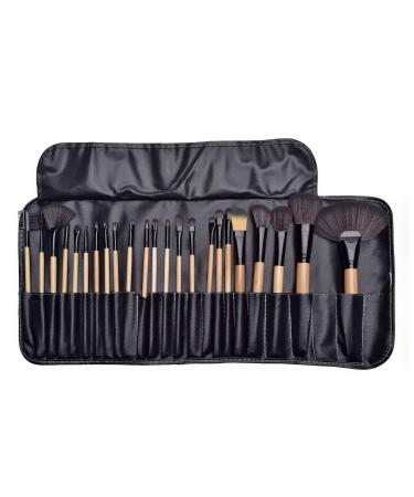 Afunti 24-Piece Professional Makeup Brush Set - Essential Cosmetic Brushes with PU Leather Bag for Flawless Application - Buy Online on GoSupps.com