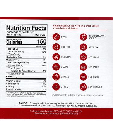 ProtiDiet Banana Bread Protein Bar (7/Box) - High Protein 15g, Low Calorie & High Fiber - Buy Online on GoSupps.com