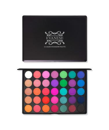 Evanese Beauty Makeup 35 Color High Pigment Eyeshadow Palette Rock Superstar