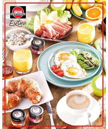 Schwartau Extra Sour Cherry Jam Portion Jars - Perfect for Brunch Caf & Buffet | 72x28.3g - Buy Online on GoSupps.com