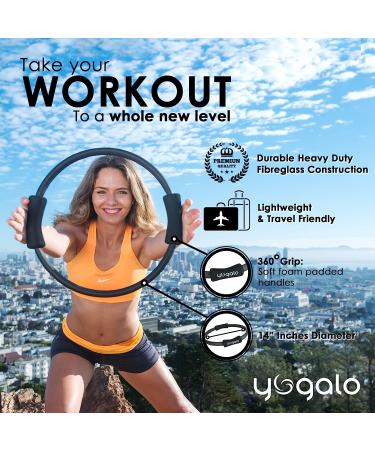 Pilates Ring and Ball Set with 3 Resistance Bands - Pilates Equipment for Home Workout - Magic Circle Pilates Ring 14 Inch to Tone  Sculpt and Strengthen - Fitness Ring for Yoga and Pilates Black - Buy Online on GoSupps.com
