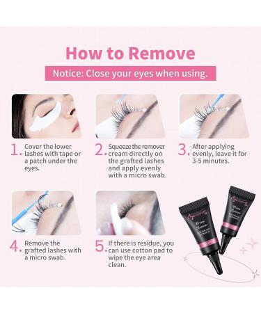 Beauty7 DIY Eyelash Extension Kit - Beginner Lash Kit for At-Home Application - 10D Cluster Lashes with Remover Cream, Adhesive Glue, and Curved Tweezer - Buy Online on GoSupps.com