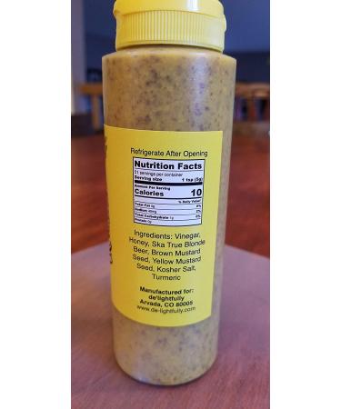 De'lightfully True Blonde SKA Honey Mustard 9oz - Premium Blonde Mustard for Gourmet Tastes - Buy Online on GoSupps.com