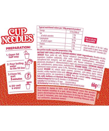  NISSIN NISSIN Soba Pack of 8 Hot Chili Noodles 66g - Buy Online on GoSupps.com