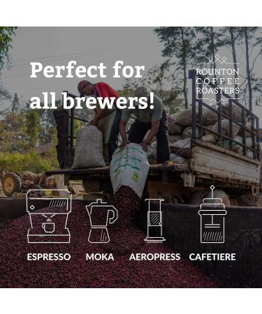 Rounton Coffee Roasters Daybreak Blend 1kg | Great Taste Award Winning 2023 | Yorkshire Roasted 100% Arabica Espresso Beans | Speciality Coffee Bag 1kg - Buy Online on GoSupps.com