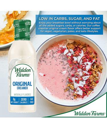 Walden Farms Original Cream Coffee Creamer 12 oz 3 Pack - Non-Dairy, Gluten Free, 0g Net Carbs, Vegan Friendly - Buy Online on GoSupps.com