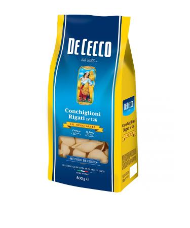 De Cecco Pack of 5 De Cecco 100% Italian pasta 500g Conchiglioni Rigati No. 126