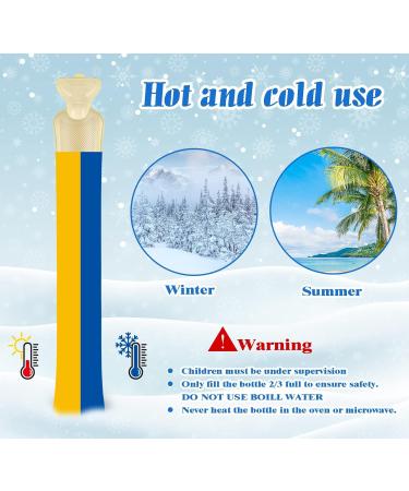 Shop Long Hot Water Bottle with Soft Covers - 2L High Capacity Heating for Neck & Shoulder Relief - Buy Online on GoSupps.com
