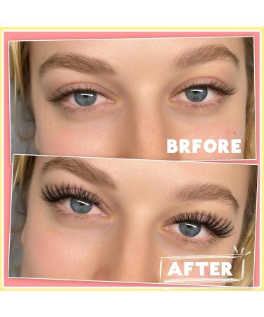 ALICE D13 Lash Clusters Kit: DIY Eyelash Extension Fluffy Cluster Lashes, D Curl, 8-16MM, Strong Hold Natural Look - Buy Online on GoSupps.com