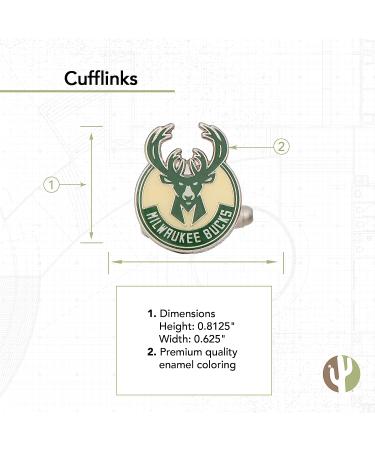 Milwaukee Bucks NBA Logo Cufflinks - Official Team Formal Wear - Buy Online on GoSupps.com