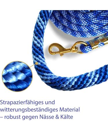 Stylish Lead Rope for Horses Ponies Donkeys & Goats - Blue & Light Blue Tie Rope Options | International Shipping Available - Buy Online on GoSupps.com