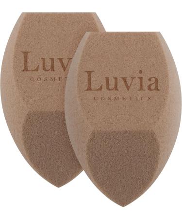 Makeup Sponge Set in Diamond Shape - Luvia Cosmetics - Makeup Blender Elegance Coffee - Buy Online on GoSupps.com