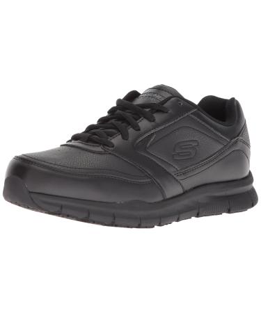 Skechers Women's Nampa-wyola Food Service Shoe 8 Black Polyurethane