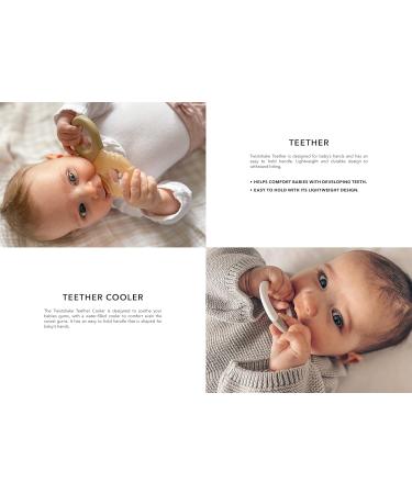 Twistshake Cooling Teething Ring for Babies | BPA Free | Pastel Grey | Ideal for 2 Months+ - Buy Online on GoSupps.com