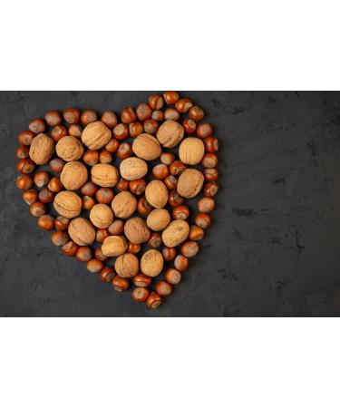  Natural Food Natural Food Nuts and Hazelnuts in Shell 2 x 1 kg Nut Mix Large Delicious Nuts for Snacks Desserts Muesli and Pastry - Buy Online on GoSupps.com