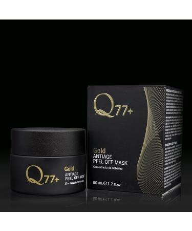 Q77+ - Face Mask - Gold Peel Off Mask - Eliminates toxins and imperfections - Firming and moisturizing effect - With Gold particles and Hyaluronic Acid - 50 ml - Buy Online on GoSupps.com
