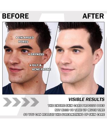 Men's Skin Care Kit - Hydrating Facial Care Gift Set | Moisturizing Toner Face Wash & Lotion for Long-Lasting Oil Control - Buy Online on GoSupps.com