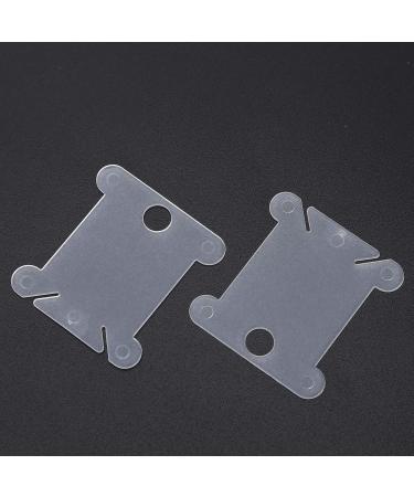 Transparent Tooth Flap Coils - 300 Reusable Plastic Tooth-Floss Coils for DIY Sewing & Embroidery Tools - Buy Online on GoSupps.com