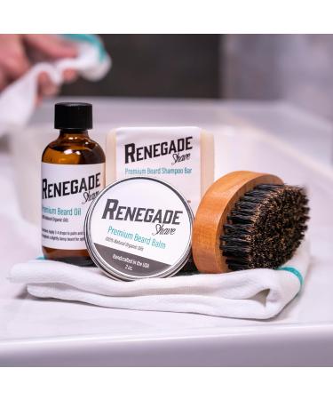 Beard Wrangler Mini Crate - Premium Man Crate with Beard Shampoo Balm Oil & Brush | Unique Gift for Men - Buy Online on GoSupps.com