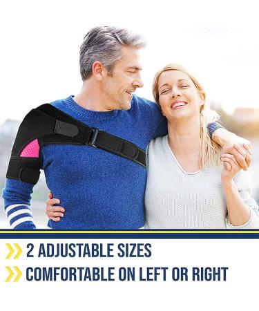 Pfsvzn Rose Red Adjustable Shoulder Bandage & Neck Warmer | Double Support for Women - Injury Prevention in Boxing - Buy Online on GoSupps.com