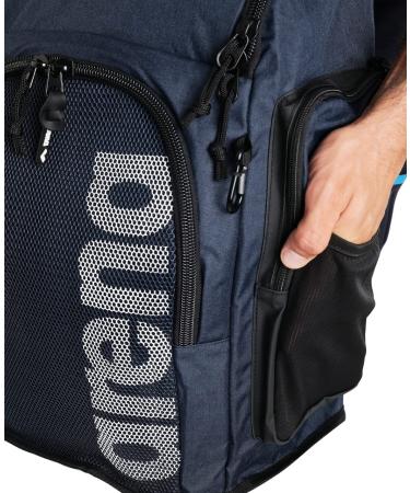 Arena Team Backpack 45L/Spiky III  Swimming Athlete Sports Backpack  Training Gear Bag for Men and Women  Prints/Solid Colors Navy Melange Team 45l - Buy Online on GoSupps.com